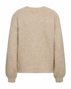 Louisa Cardigan Dam Moonbeam Melange | Smilebutiken - Freequent