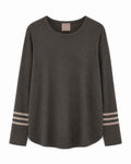Louise Round-Neck Sweater Women Brown Chocolate Chip | Smilebutiken - Kopenhaken