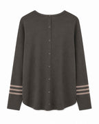 Louise Round-Neck Sweater Women Brown Chocolate Chip | Smilebutiken - Kopenhaken