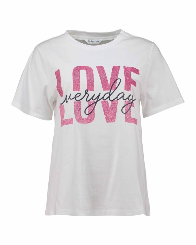 Love T-shirt Women White | Smilebutiken - Zabaione