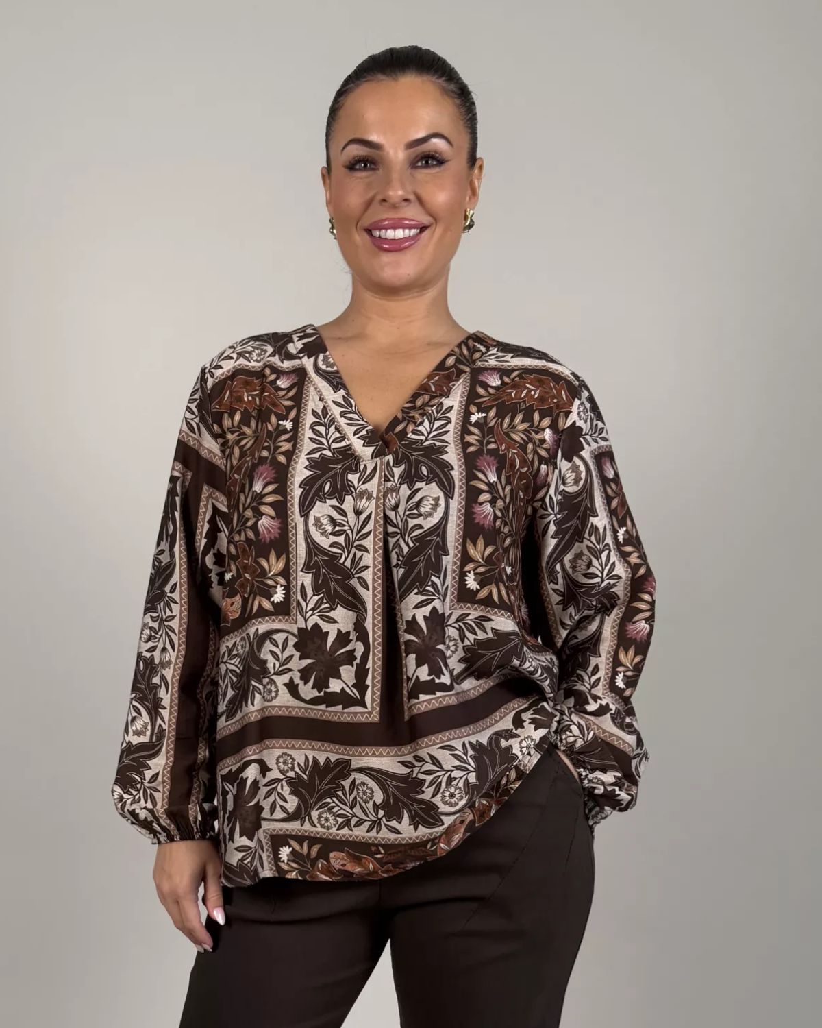 Lovisa Blus Dam Brun | Smilebutiken - Camicia