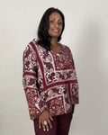 Lovisa Blus Dam Vinröd | Smilebutiken - Camicia