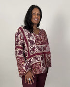 Lovisa Blus Dam Vinröd | Smilebutiken - Camicia