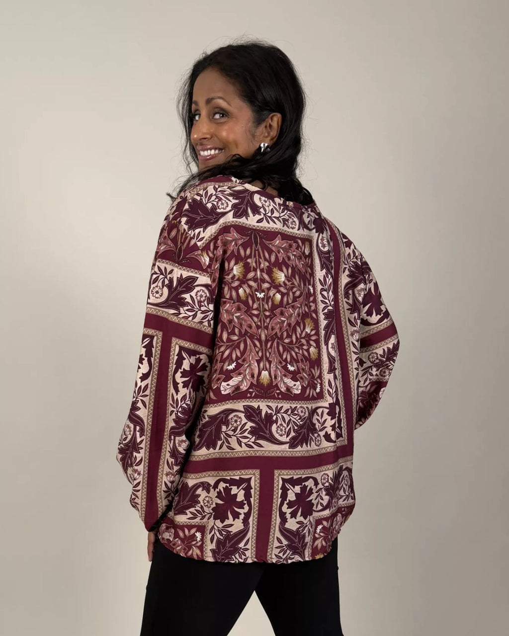 Lovisa Blus Dam Vinröd | Smilebutiken - Camicia