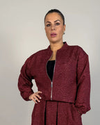 Lyla Jacka Dam Vinröd | Smilebutiken - Camicia