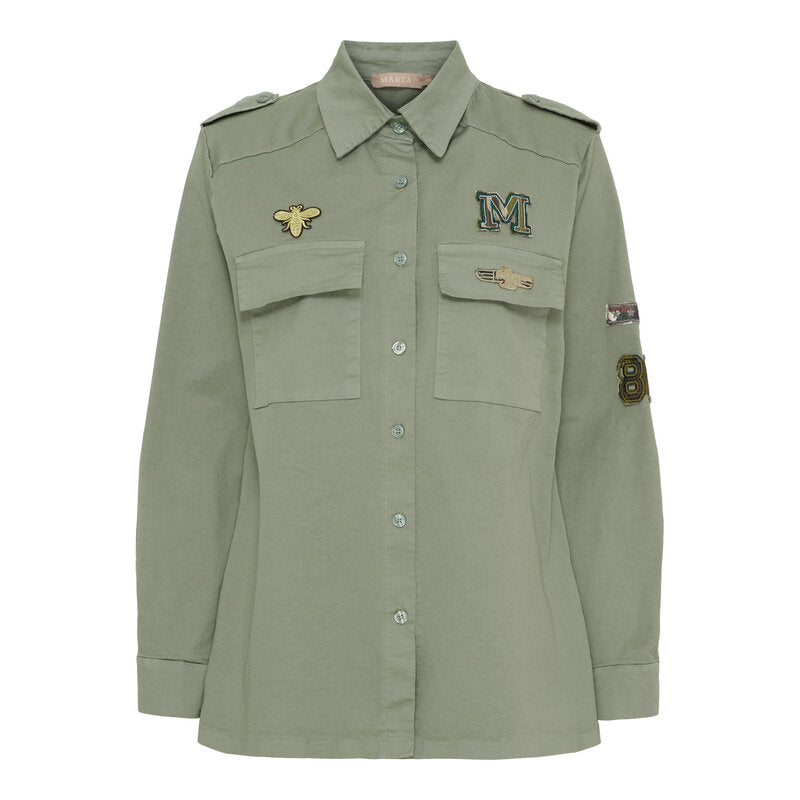 Fannie Jacket Ladies Military Marta du Chateau