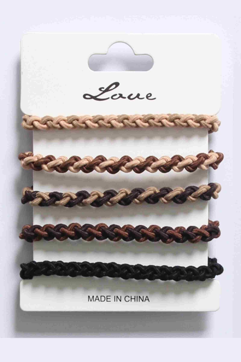 5-pack Hårsnoddar Brown Mix MM SWEET