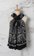 MM Sweet Myrtle Long Scarf Women Black - MM Sweet