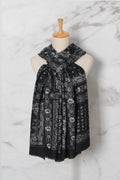 Peg Lång Scarf Dam Black MM SWEET