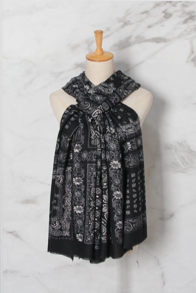 MM Sweet Peg Long Scarf Women Black - MM Sweet