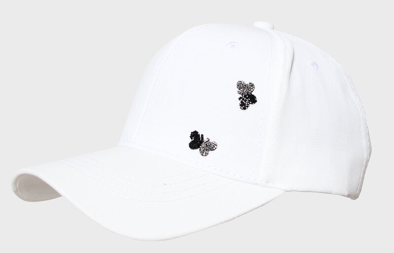 Quenna Cap Women White Butterfly - MM Sweet
