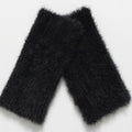 MM Sweet Rowena Fingerless Gloves with Thumbholes Women Black - MM Sweet