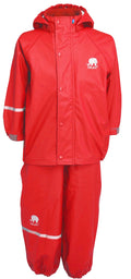 Basic Rainwear Set Red Ofodrat regnset Barn Celavi
