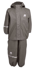 Basic Rainwear Set Grey Ofodrat regnset Barn Celavi