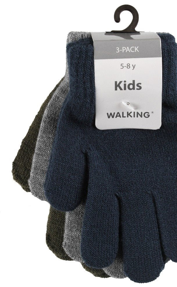 3-pack Magic Gloves Kids Moss Green WIGES