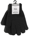 Wiges 3-pack Magic Gloves Junior Dark Grey - Wiges
