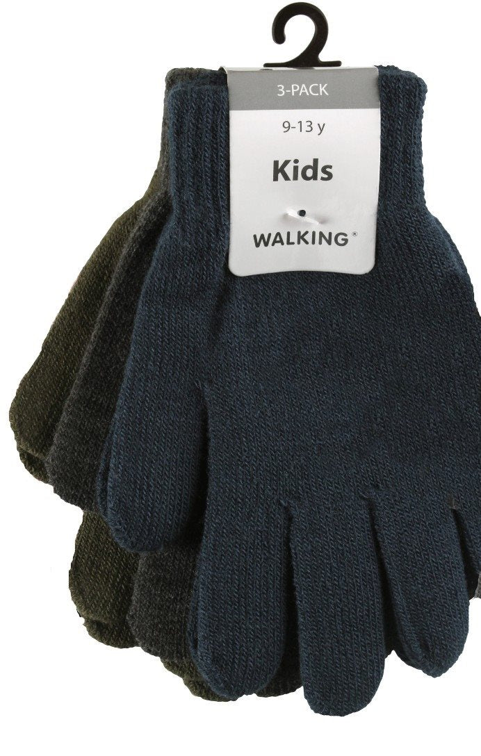 3-pack Magiska Fingervantar Junior Mossgrön WIGES