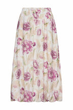 Maise Blommig Midikjol Dam Brilliant White W Ballerina | Smilebutiken - Freequent