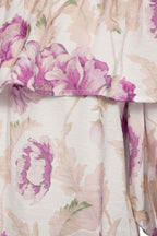Maise Blommig Topp Dam Brilliant White W Ballerina | Smilebutiken - Freequent