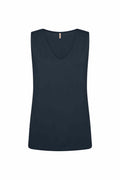 Marica 283 V-ringat Linne Dam Navy Soyaconcept | Smilebutiken