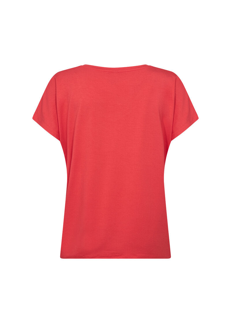 Marica V-neck T-shirt Women Bittersweet | Smilebutiken - Soyaconcept