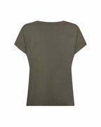 Marica V-neck T-shirt Women Grape Leaf | Smilebutiken - Soyaconcept