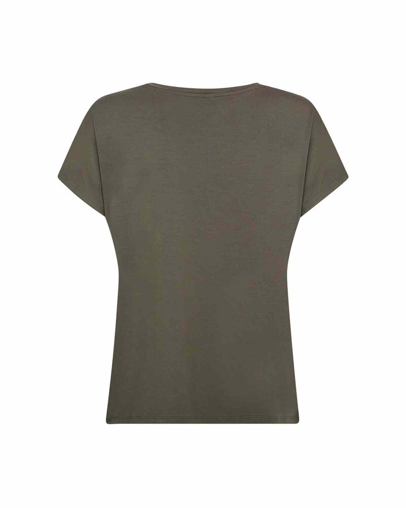 Marica V-neck T-shirt Women Grape Leaf | Smilebutiken - Soyaconcept