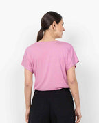 Marica V-ringad T-shirt Dam Mauve Orchid | Smilebutiken - Soyaconcept