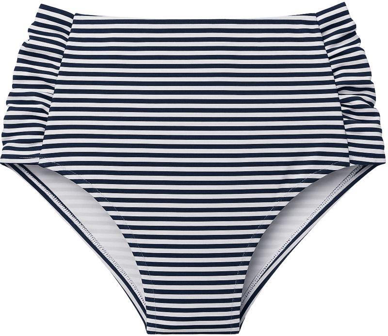 Marine Greta Bikini Brief High Navy Stripe - Wänerstedt