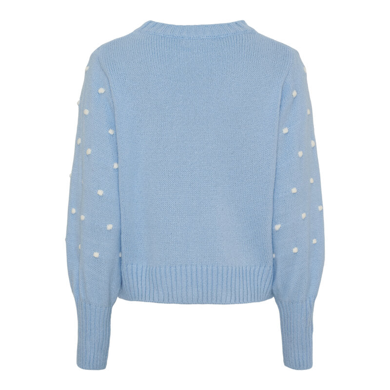 Alisee Stickad Tröja Dam Celeste Bianco Marta du Chateau