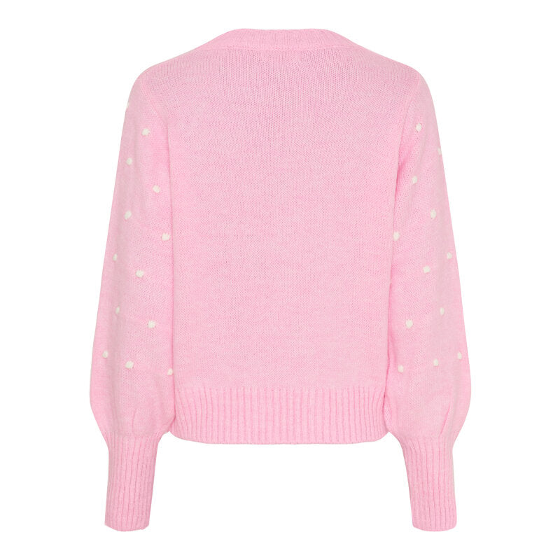 Alisee Stickad Tröja Dam Pink Bianco Marta du Chateau