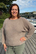 Anouk Stickad Tröja Dam Dark Fango Marta du Chateau