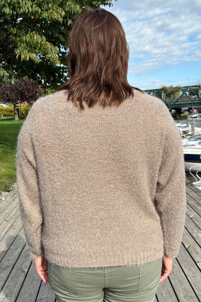 Anouk Stickad Tröja Dam Dark Fango Marta du Chateau
