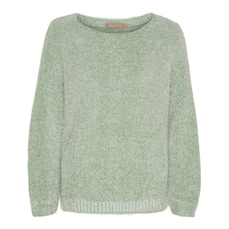 Anouk Knitted Jumper Women Green Marta du Chateau