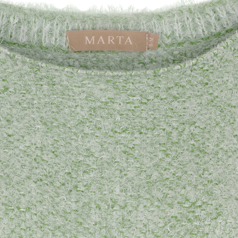Anouk Knitted Jumper Women Green Marta du Chateau