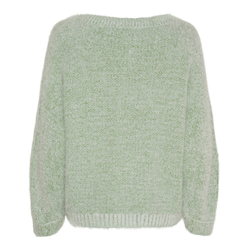 Anouk Knitted Jumper Women Green Marta du Chateau