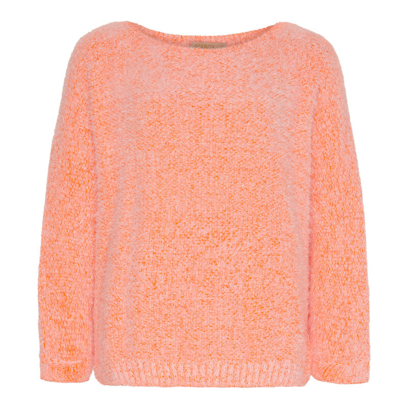 Anouk Stickad Tröja Dam Orange Marta du Chateau