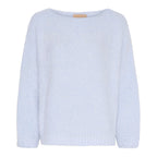 Anouk Stickad Tröja Dam Sky Blue Marta du Chateau