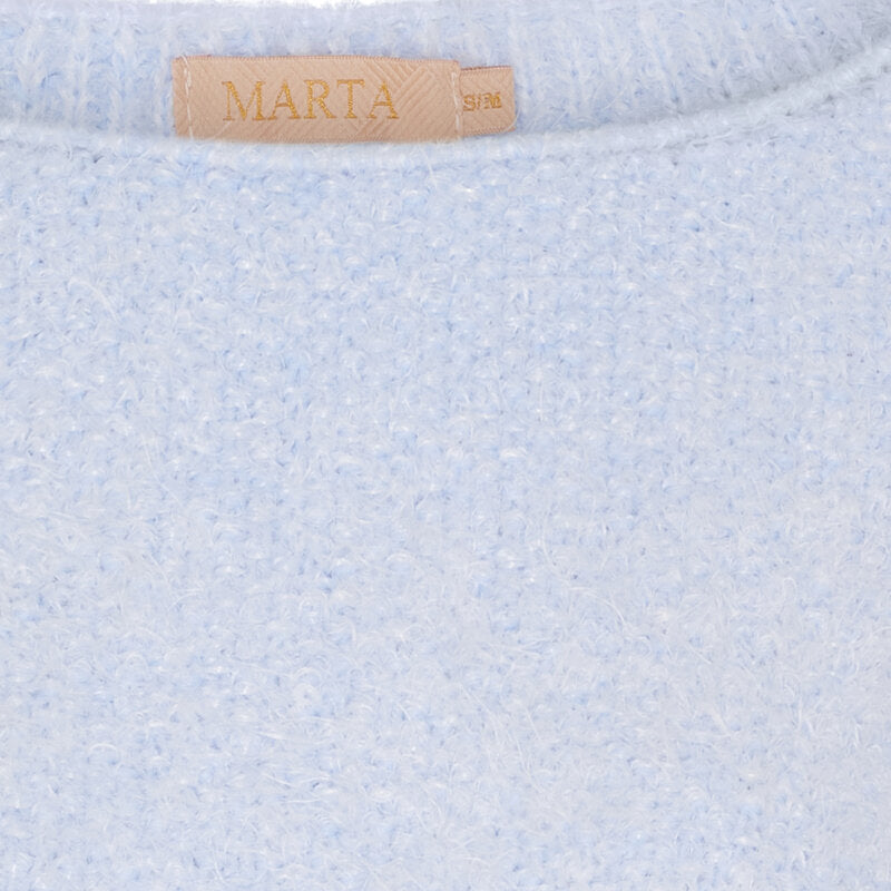 Anouk Stickad Tröja Dam Sky Blue Marta du Chateau