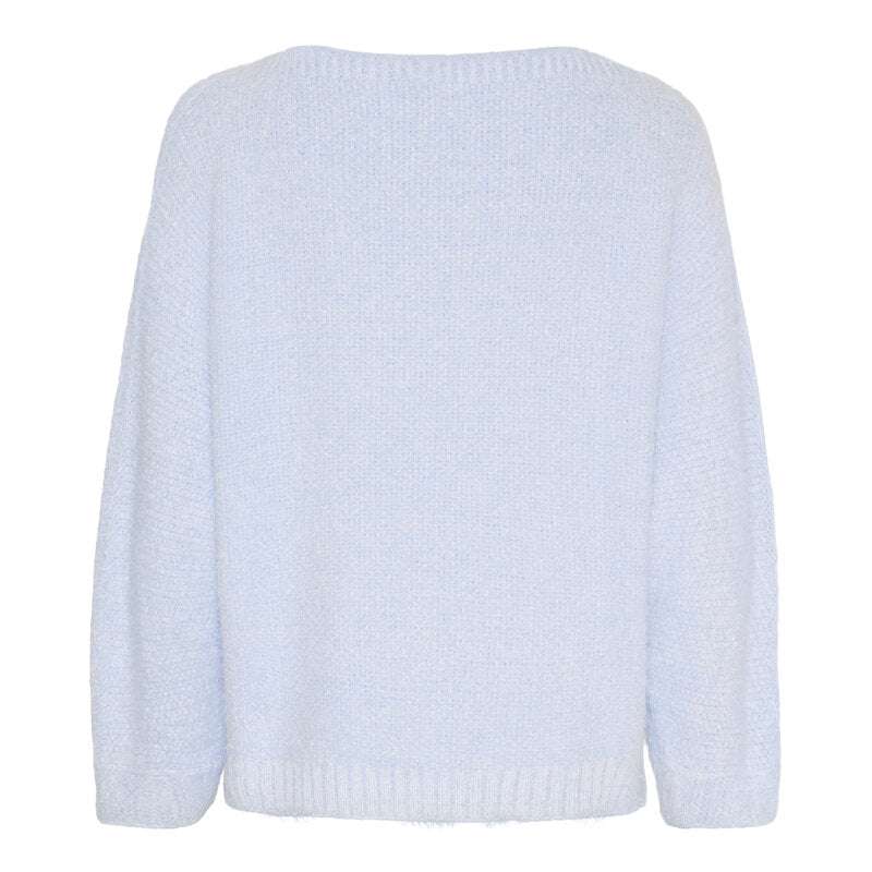Anouk Stickad Tröja Dam Sky Blue Marta du Chateau
