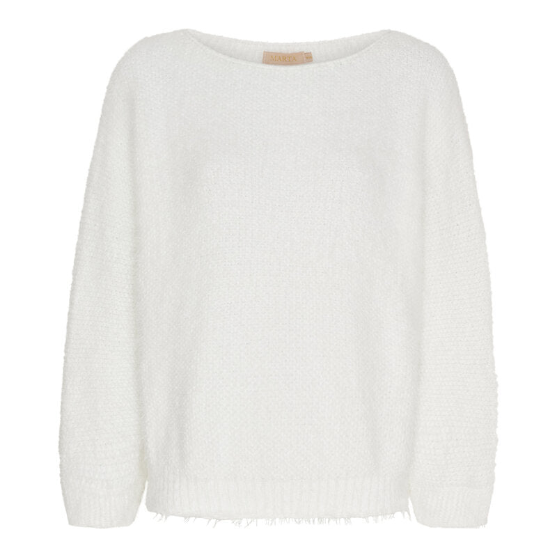 Anouk Stickad Tröja Dam White Marta du Chateau