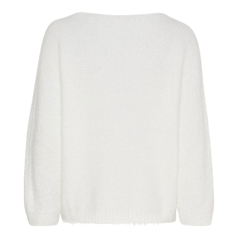Anouk Stickad Tröja Dam White Marta du Chateau