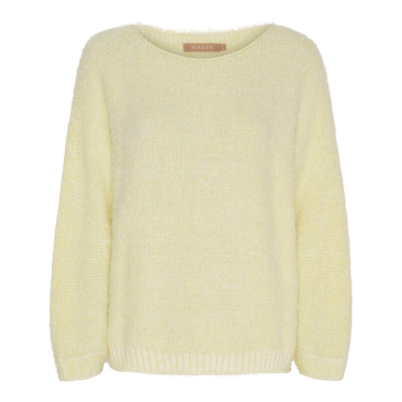 Anouk Stickad Tröja Dam Yellow Marta du Chateau