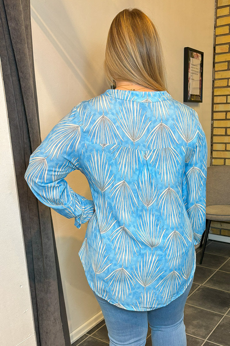 Astrid V-neck Blouse Women Sky Marta du Chateau