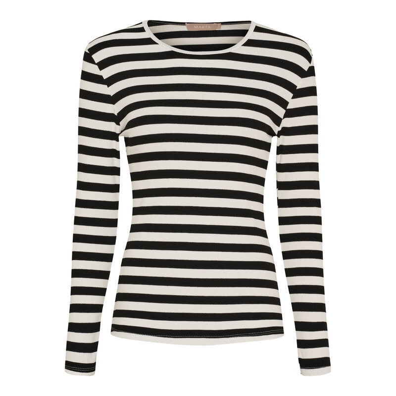 Begonia Long-Sleeved Top Women Black Marta du Chateau