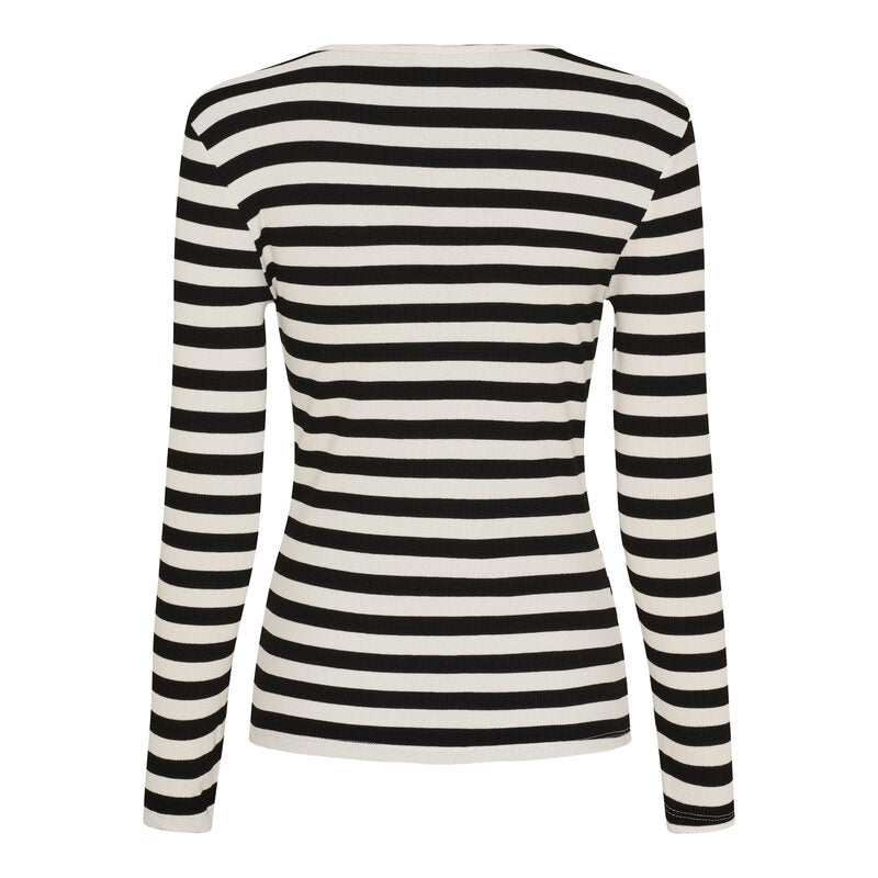 Begonia Long-Sleeved Top Women Black Marta du Chateau