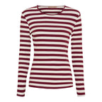 Begonia Long Sleeve Top Women Bordeaux Marta du Chateau