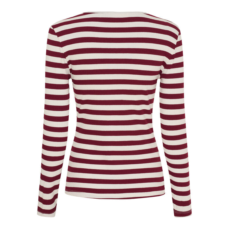 Begonia Long Sleeve Top Women Bordeaux Marta du Chateau