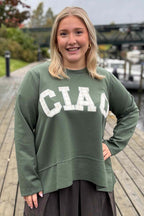 Charline Long-Sleeved Top Women Military Marta du Chateau