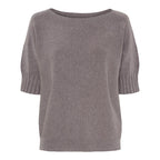 Constanza Knitted Sweater Women Gray Melange Marta du Chateau